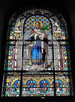 Stained glass in the church