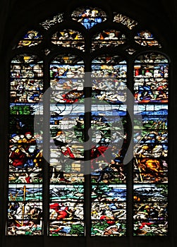 Stained glass, Church of St. Gervais and St. Protais, Paris