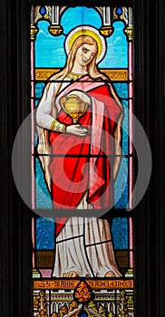 Stained Glass of Mary Magdalene - St Valery Sur Somme photo