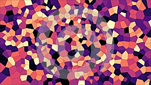 Stained glass colorful voronoi, vector eps abstract. Irregular cells background pattern. 2D Geometric shapes grid texture - photo