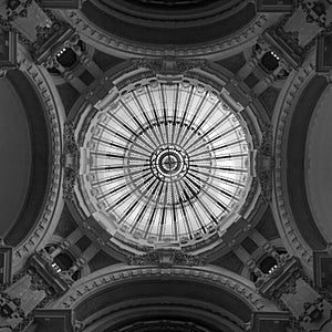 Cupola. White glass dome