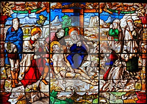 Stained Glass - Descent from the Cross photo