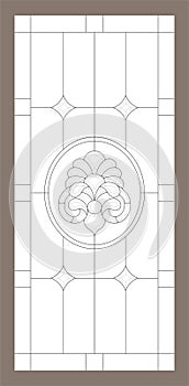 Stained Glass Designing Vector CDR using for Plotter Vinyl Cutting After frosting etching nr colours works