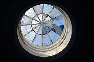 Stained glass in the dome