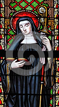 Stained Glass - Female Saint