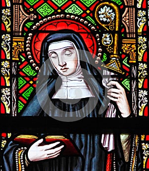 Stained Glass - Female Saint