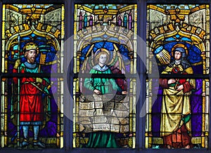 Stained Glass - Ferdinand of Castile and Saint Teresa of Avila