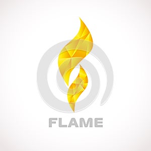 Stained-glass fire logotype.