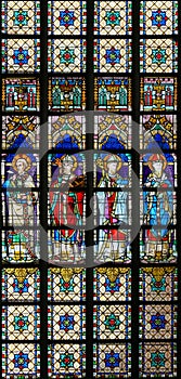 Stained Glass - Four Orthodox Church Fathers