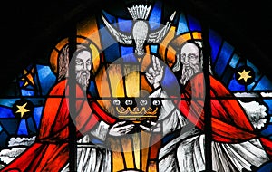 Stained Glass - the Holy Trinity photo