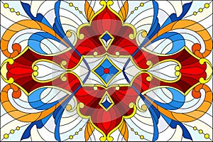Stained glass illustration