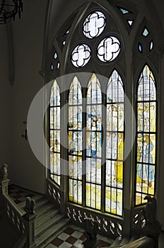 Stained glass inside the Culture Palace, Iasi