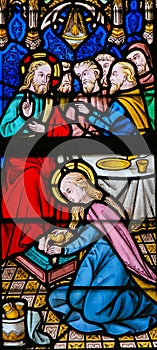 Stained Glass - Jesus Anointed by a Sinful Woman