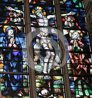 Stained Glass - Jesus on the Cross