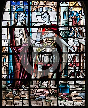 Stained Glass - Jesus and Pontius Pilate