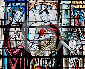 Stained Glass - Jesus and Pontius Pilate