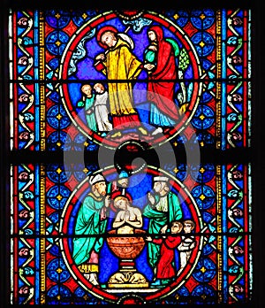 Stained Glass - Life of Saint Joseph