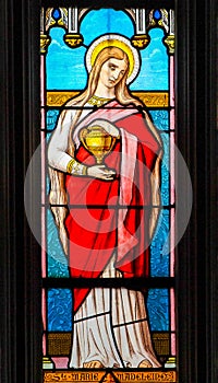 Stained Glass of Mary Magdalene - St Valery Sur Somme photo