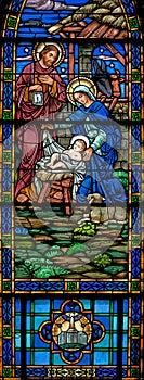 Stained Glass Nativity