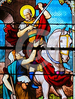 Stained Glass in Paris - St Martin of Tours photo