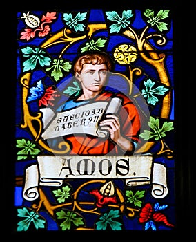 Stained Glass - The Prophet Amos photo