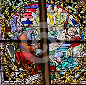 Stained Glass - The Prophet Jeremiah photo