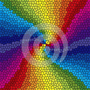 Stained Glass Rainbow Burst