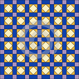 Stained glass with rhombs