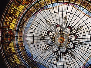 Stained glass roof