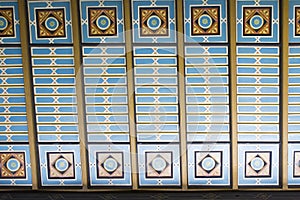 Stained glass roof top on from the Central School