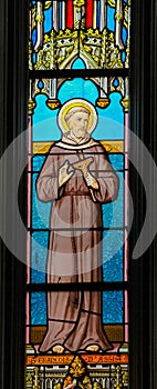 Stained Glass of Saint Francis of Assisi photo