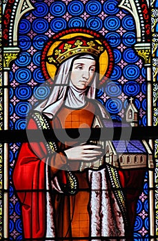 Stained Glass - Saint Hedwig of Silesia photo