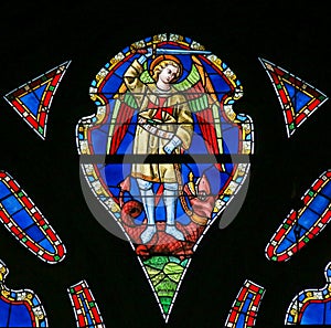 Stained Glass - Saint Michael the Dragonslayer