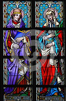 Stained Glass - Saint Prosper and Ludmilla