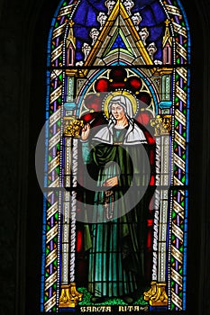 Stained Glass - Saint Rita