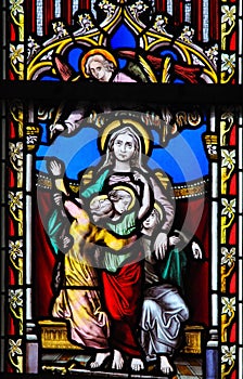 Stained Glass - Saint Sophia the Martyr and her three daughters