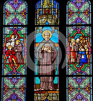 Stained Glass of St Bilmond - St Valery Sur Somme photo