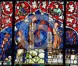 Stained Glass - The Temptation of Christ