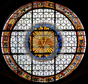 Stained Glass of the Tetragrammaton - the name of God