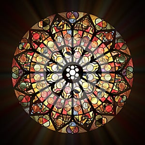 Stained glass window