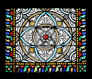 Stained glass window (Brittany,France)