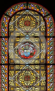 Stained glass window (Brittany,France)