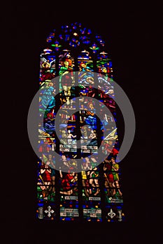 Stained glass window photo