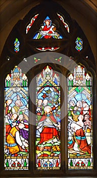 Stained glass window, Christ Church Cathedral i