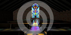 Stained Glass Window Church photo