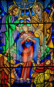 Mother Mary - Stained Glass in Ponte De Lima photo
