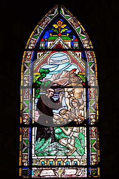 Stained glass window photo