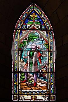 Stained glass window photo