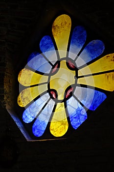 Stained-glass window photo