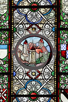 Stained glass window - Morges - Switzerland